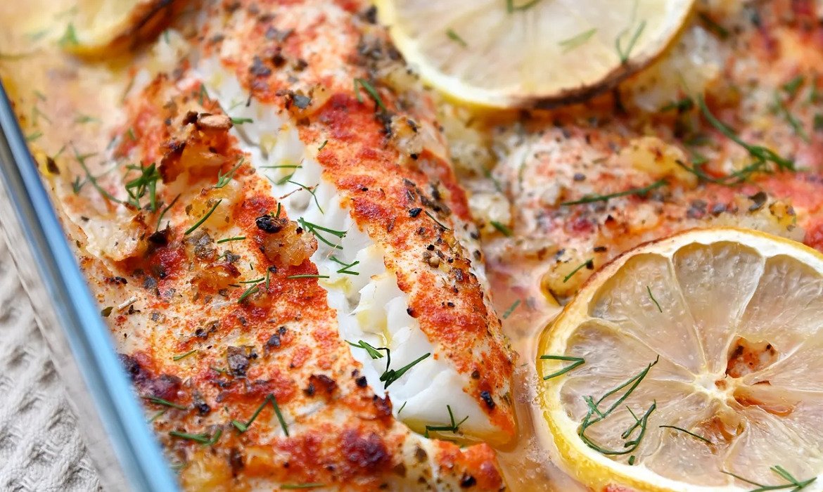 Tilapia baked in the oven