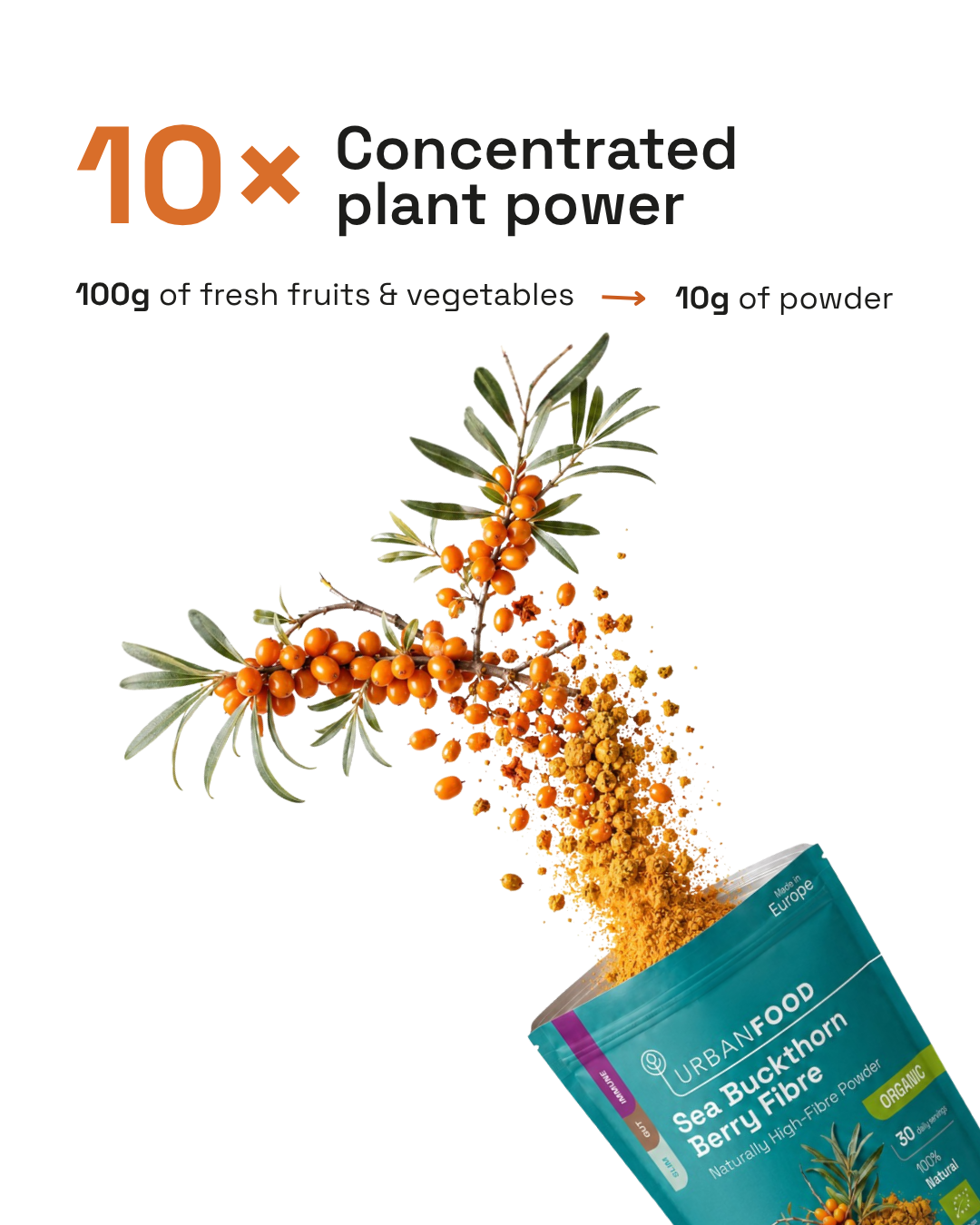 Organic Sea Buckthorn Powder