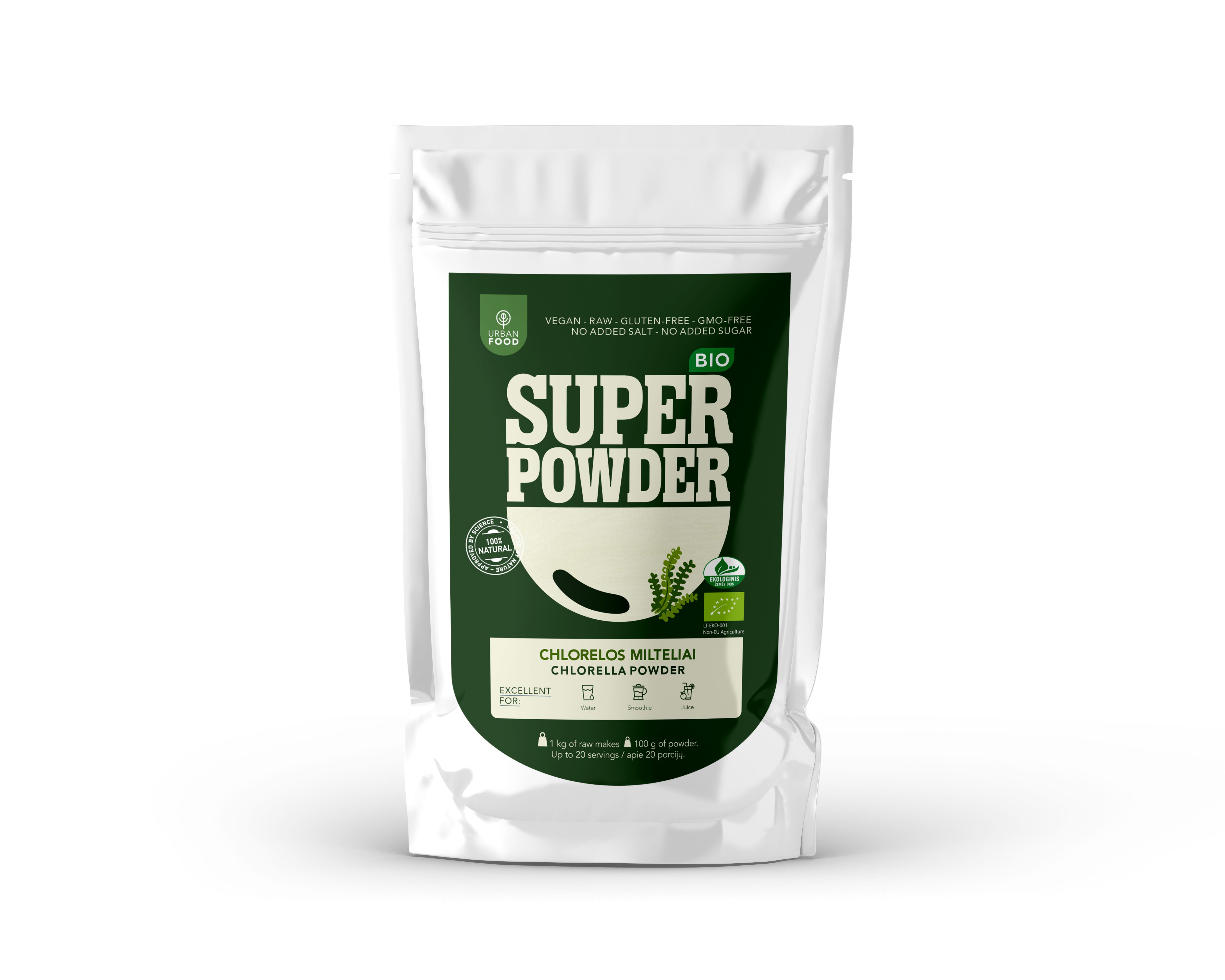 Chlorella milteliai - EKOLOGIŠKI